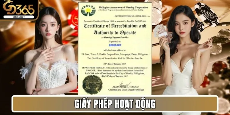 Giấy phép hoạt động